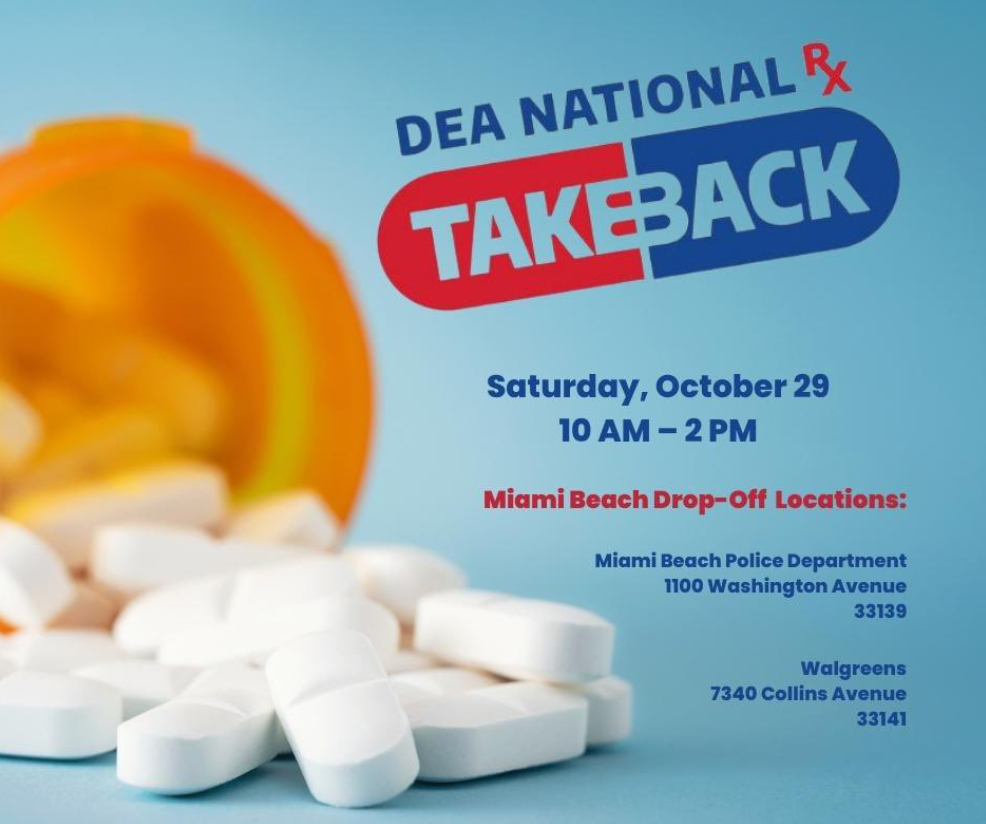 DEA National Take Back Day 2022 Miami Beach Rising Above