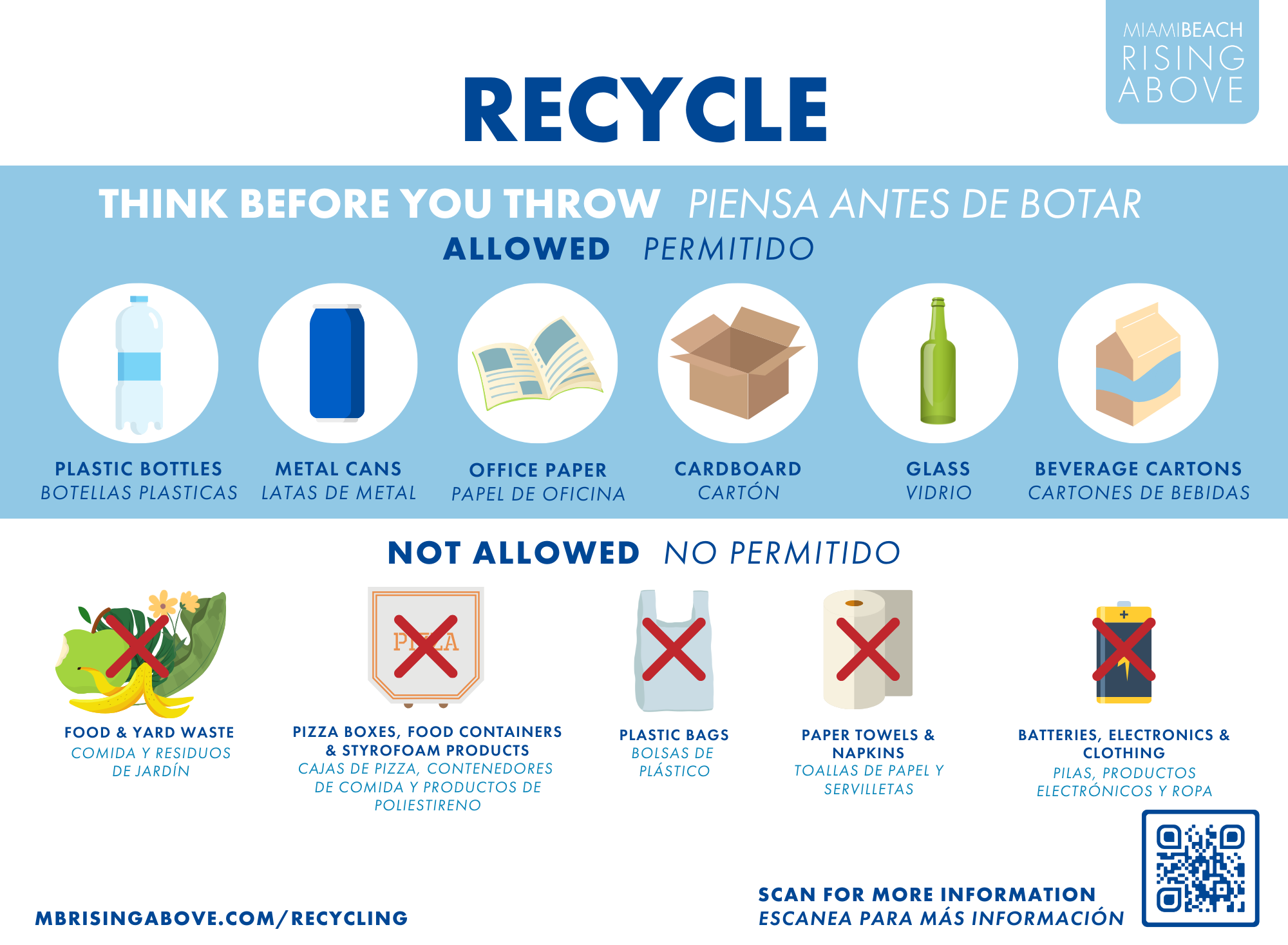 English and Spanish Recycling Flyer 11.9.23