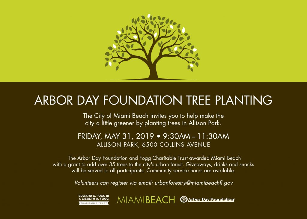 Arbor Day Foundation Tree Planting Miami Beach Rising Above