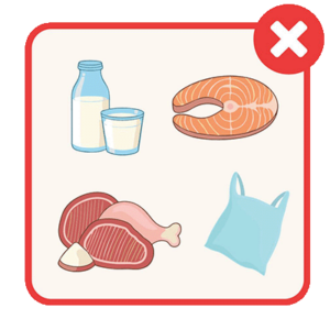 Do not compost items